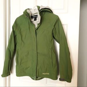 Marmot jacket in bright green